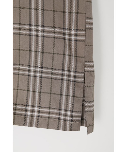 MOUSSY（マウジー）の「CHECK HALF SLEEVE シャツ（シャツ/ブラウス・レディース・ブラック/ベージュ系その他/カーキ・FREE）」の9枚目の写真