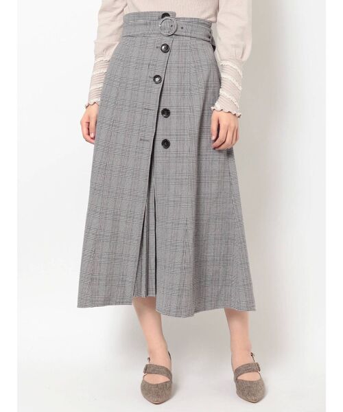 dazzlin（ダズリン）の「ボタンプリーツフレアスカート（スカート・レディース・ベージュ/その他1・SMALL/MEDIUM）」の7枚目の写真