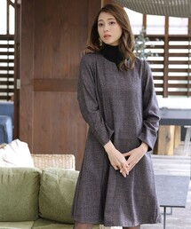 【洗える】大人女性が選ぶチェック柄配色ワンピース