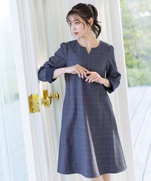 【洗える】大人女性が選ぶチェック柄配色ワンピース