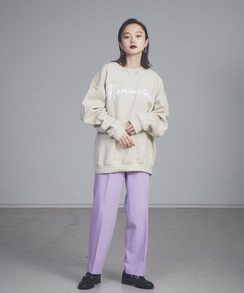 NOMINE(ノミネ)の「【展開店舗限定】裏起毛ロゴスウェット(スウェット・レディース・ライトグレー/ボルドー/ベージュ系その他/グリーン系その他/ベージュ系その他2/グリーン系その他2/グリーン系その他3・M/L)」の8枚目の写真