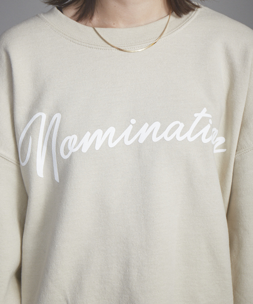 NOMINE(ノミネ)の「【展開店舗限定】裏起毛ロゴスウェット(スウェット・レディース・ライトグレー/ボルドー/ベージュ系その他/グリーン系その他/ベージュ系その他2/グリーン系その他2/グリーン系その他3・M/L)」の15枚目の写真