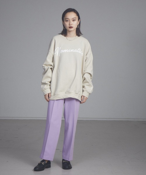 NOMINE(ノミネ)の「【展開店舗限定】裏起毛ロゴスウェット(スウェット・レディース・ライトグレー/ボルドー/ベージュ系その他/グリーン系その他/ベージュ系その他2/グリーン系その他2/グリーン系その他3・M/L)」の9枚目の写真