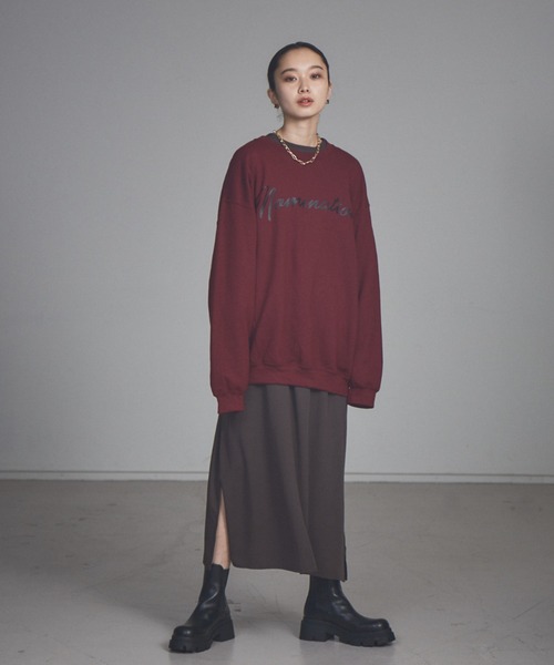 NOMINE(ノミネ)の「【展開店舗限定】裏起毛ロゴスウェット(スウェット・レディース・ライトグレー/ボルドー/ベージュ系その他/グリーン系その他/ベージュ系その他2/グリーン系その他2/グリーン系その他3・M/L)」の22枚目の写真