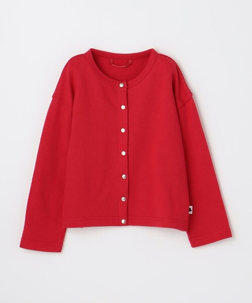 ANY（エニィ）の「【ke ke ke】カラースナップカーディガン（カーディガン/ボレロ・キッズ・スカイブルー系/レッド系/ブラック系/グリーン系/パープル系・120/110/130/100）」の5枚目の写真