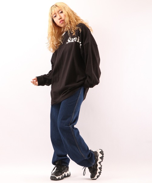 A.T,C in the attic homme(エーティーシーインジアティックオム)の「発泡ロゴプリント長袖Tシャツ(Tシャツ/カットソー・メンズ・ブラック/オフホワイト/グレイッシュベージュ・M/L)」の5枚目の写真