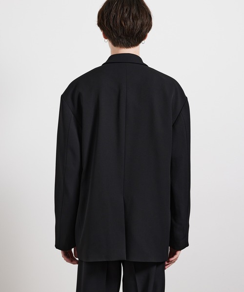 JUNRED（ジュンレッド）の「ソフトカルゼダブルジャケット（テーラードジャケット・メンズ・ブラック/ブラウン/オフホワイト・M/L）」の4枚目の写真