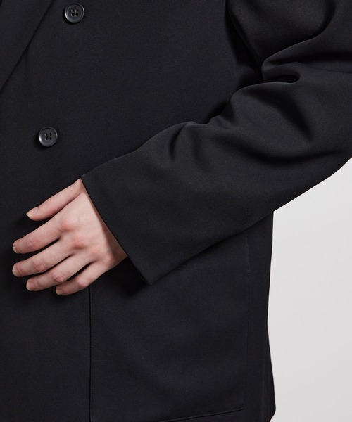 JUNRED（ジュンレッド）の「ソフトカルゼダブルジャケット（テーラードジャケット・メンズ・ブラック/ブラウン/オフホワイト・M/L）」の15枚目の写真