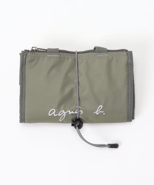 agnes b.(アニエスベー)の「GL11 E LUNCH BAG ロゴ刺繍 保冷ランチバッグ(エコバッグ/サブバッグ・キッズ・グレー・UNI)」の6枚目の写真