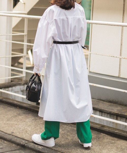 WEGO(ウィゴー)の「WEGO/タックスリーブシャツワンピース(シャツ/ブラウス・レディース・ホワイト・FREE)」の8枚目の写真