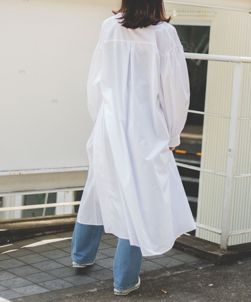 WEGO(ウィゴー)の「WEGO/タックスリーブシャツワンピース(シャツ/ブラウス・レディース・ホワイト・FREE)」の10枚目の写真