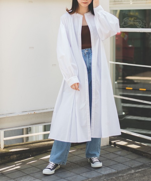 WEGO(ウィゴー)の「WEGO/タックスリーブシャツワンピース(シャツ/ブラウス・レディース・ホワイト・FREE)」の19枚目の写真