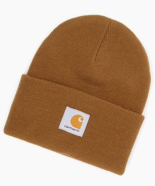Carhartt（カーハート）の「Carhartt/カーハート ACRYLIC WATCH HAT/アクリルワッチハット（ニットキャップ/ビーニー・メンズ・ブラウン/ブルーグリーン/ブラック/ネイビー・ﾌﾘ-）」の3枚目の写真
