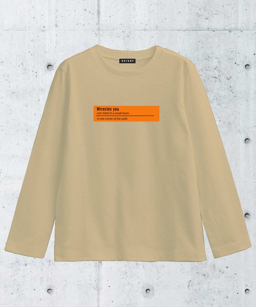 THE CASUAL(カジュアル)の「柄込 プリント コットン 天竺 クルーネック ロンT キッズ(Tシャツ/カットソー・キッズ・チャコール/ベージュ系その他/モカ/ベージュ/ブラック/オフホワイト/ブラック系その他/ホワイト系その他/ブラック系その他2/杢グレー・120cm/150cm/100cm/160cm/130cm/140cm/110cm)」の10枚目の写真