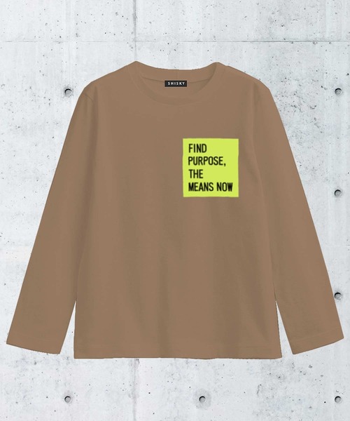 THE CASUAL(カジュアル)の「柄込 プリント コットン 天竺 クルーネック ロンT キッズ(Tシャツ/カットソー・キッズ・チャコール/ベージュ系その他/モカ/ベージュ/ブラック/オフホワイト/ブラック系その他/ホワイト系その他/ブラック系その他2/杢グレー・120cm/150cm/100cm/160cm/130cm/140cm/110cm)」の9枚目の写真