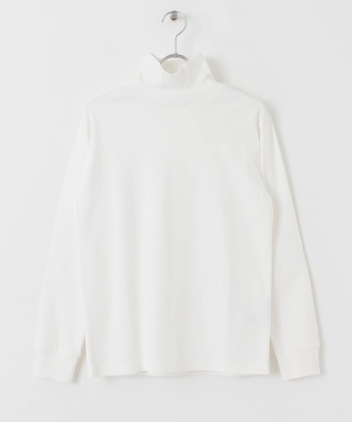 FORK&SPOON(フォークアンドスプーン)の「FORK&SPOON タートルネックカットソー(Tシャツ/カットソー・レディース・ブラック/オフホワイト/ブラック系その他・ONE)」の1枚目の写真