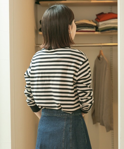 FORK&SPOON(フォークアンドスプーン)の「FORK&SPOON タートルネックカットソー(Tシャツ/カットソー・レディース・ブラック/オフホワイト/ブラック系その他・ONE)」の4枚目の写真