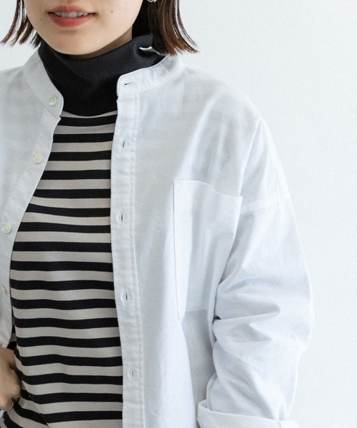 FORK&SPOON(フォークアンドスプーン)の「FORK&SPOON タートルネックカットソー(Tシャツ/カットソー・レディース・ブラック/オフホワイト/ブラック系その他・ONE)」の10枚目の写真