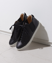 alfredoBANNISTER | 【WEB限定】比翼仕立て ミドルカット サイドゴア スニーカー(スニーカー)