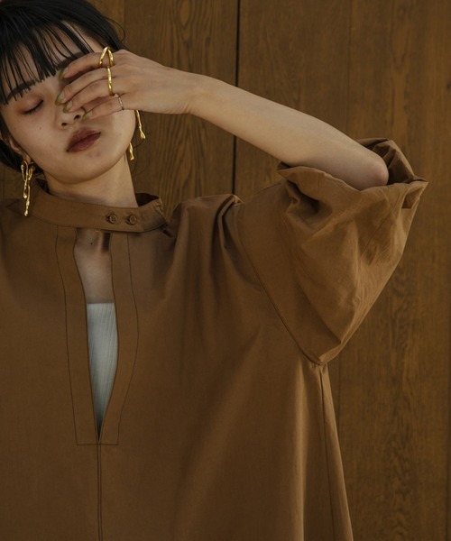 I_am（アイアム）の「balloon stitch ops（ワンピース・レディース・ブラック/ブラウン/オフホワイト・FREE）」の8枚目の写真