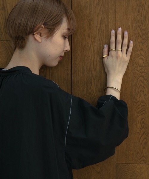 I_am（アイアム）の「balloon stitch ops（ワンピース・レディース・ブラック/ブラウン/オフホワイト・FREE）」の7枚目の写真