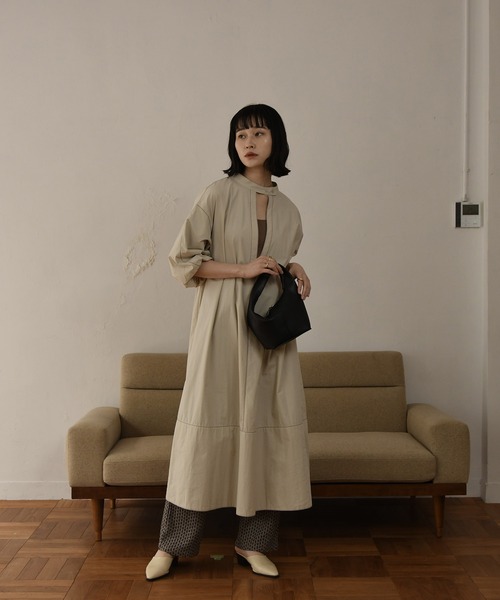 I_am（アイアム）の「balloon stitch ops（ワンピース・レディース・ブラック/ブラウン/オフホワイト・FREE）」の13枚目の写真