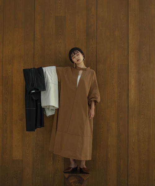 I_am（アイアム）の「balloon stitch ops（ワンピース・レディース・ブラック/ブラウン/オフホワイト・FREE）」の19枚目の写真