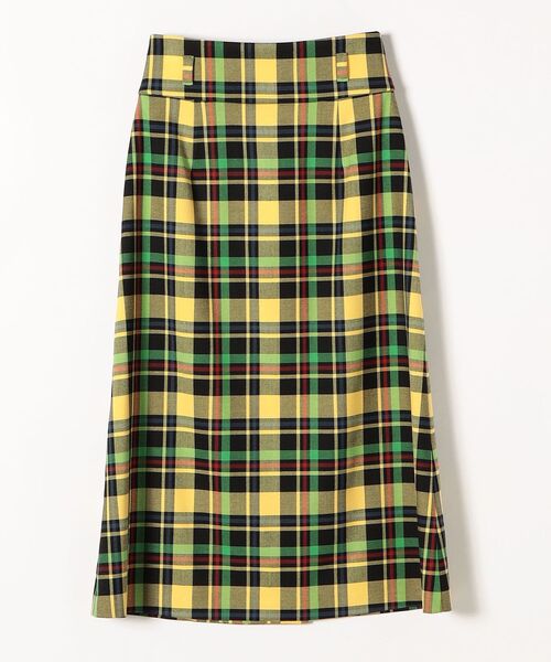 SHIPS any（シップス エニィ）の「SHIPS any:〈ウォッシャブル〉LINEA MEGISTOS タータンチェック ラップ スカート（スカート・レディース・イエロー/グリーン・38/36）」の6枚目の写真