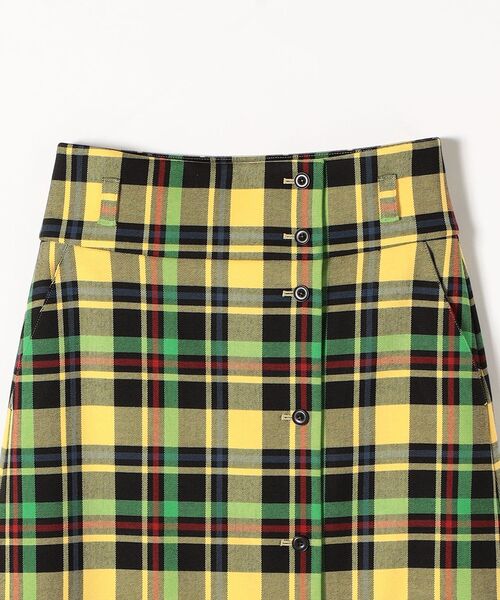 SHIPS any（シップス エニィ）の「SHIPS any:〈ウォッシャブル〉LINEA MEGISTOS タータンチェック ラップ スカート（スカート・レディース・イエロー/グリーン・38/36）」の3枚目の写真