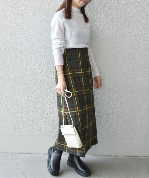 SHIPS any（シップス エニィ）の「SHIPS any:〈ウォッシャブル〉LINEA MEGISTOS タータンチェック ラップ スカート（スカート・レディース・イエロー/グリーン・38/36）」の17枚目の写真