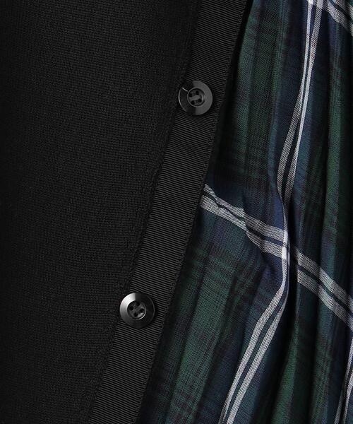 EZUMi(エズミ)の「<EZUMi(エズミ)>チェック サイドプリーツ ニット(ニット/セーター・レディース・ブラック/ネイビー・FREE)」の16枚目の写真