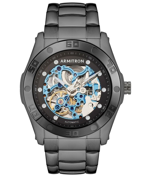 ARMITRON NEWYORK(アーミトロンニューヨーク)の「ARMITRON スケルトン メンズドレスウォッチ(アナログ腕時計・メンズ・ブラック/シルバー・FREE)」の2枚目の写真