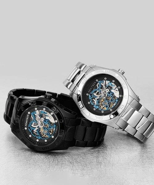 ARMITRON NEWYORK(アーミトロンニューヨーク)の「ARMITRON スケルトン メンズドレスウォッチ(アナログ腕時計・メンズ・ブラック/シルバー・FREE)」の10枚目の写真