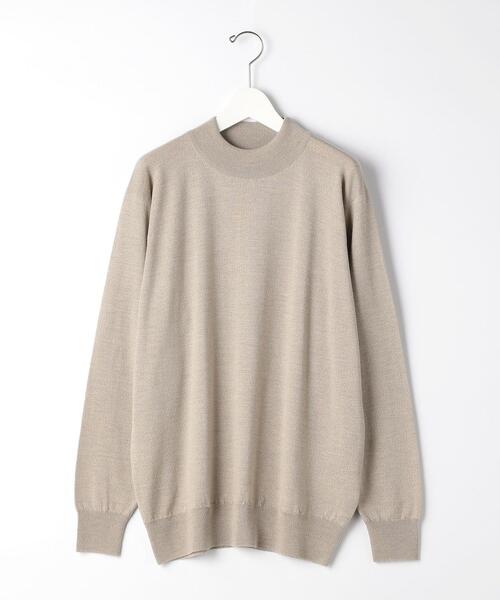 JOHN SMEDLEY(ジョンスメドレー)の「<JOHN SMEDLEY(ジョン スメドレー)>A4546 24G モックネック ニット(ニット/セーター・メンズ・ダークグレー/ブラック/ベージュ・M/S/L)」の3枚目の写真
