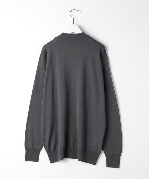 JOHN SMEDLEY(ジョンスメドレー)の「<JOHN SMEDLEY(ジョン スメドレー)>A4546 24G モックネック ニット(ニット/セーター・メンズ・ダークグレー/ブラック/ベージュ・M/S/L)」の8枚目の写真