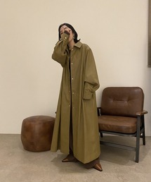 I_am | soutien collar soft leather coat(ステンカラーコート)