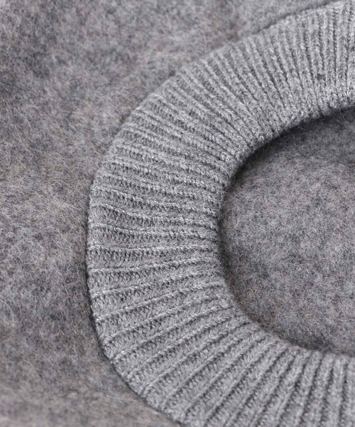 URBAN RESEARCH Sonny Label（アーバンリサーチサニーレーベル）の「リブ付きウールベレー帽∴（ハンチング/ベレー帽・レディース・ブラック/グレー・ONE）」の8枚目の写真