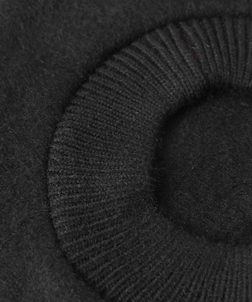 URBAN RESEARCH Sonny Label（アーバンリサーチサニーレーベル）の「リブ付きウールベレー帽∴（ハンチング/ベレー帽・レディース・ブラック/グレー・ONE）」の4枚目の写真