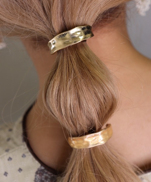 コレットマルーフ　メタル　ポニー　ゴールド コレットマルーフ メタルノットポニー ラージ | THE HAIR BAR