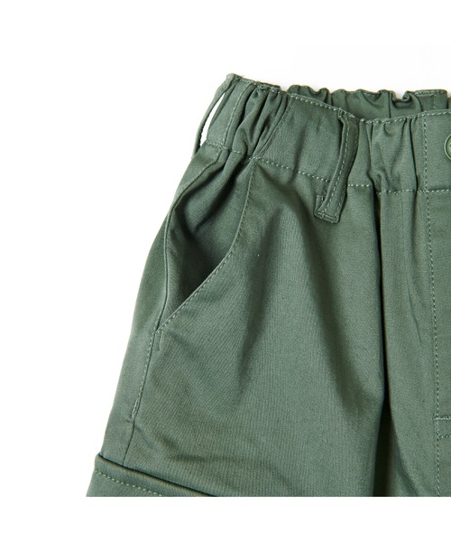 BeBe(ベベ)の「BeBe/ストレッチワイドカーゴパンツ(90~150cm)(カーゴパンツ・キッズ・グリーン・100/140/150/110/130/90/120)」の8枚目の写真
