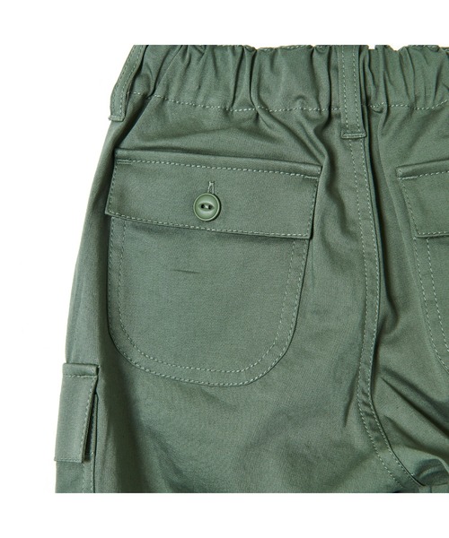 BeBe(ベベ)の「BeBe/ストレッチワイドカーゴパンツ(90~150cm)(カーゴパンツ・キッズ・グリーン・100/140/150/110/130/90/120)」の5枚目の写真