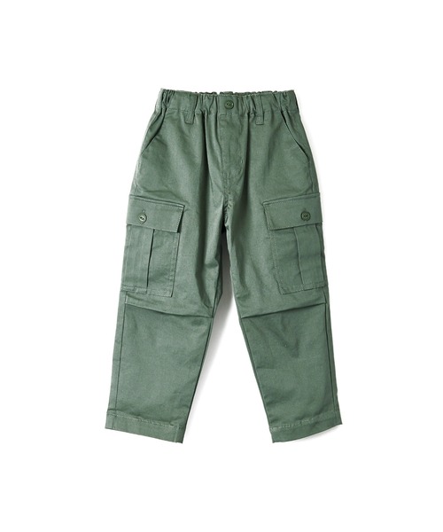 BeBe(ベベ)の「BeBe/ストレッチワイドカーゴパンツ(90~150cm)(カーゴパンツ・キッズ・グリーン・100/140/150/110/130/90/120)」の6枚目の写真