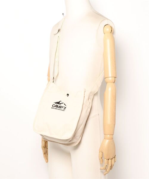 CAMP7（キャンプセブン）の「【CAMP7】キャンバスロゴショルダー（ショルダーバッグ・レディース・キナリ・ONE SIZE）」の2枚目の写真