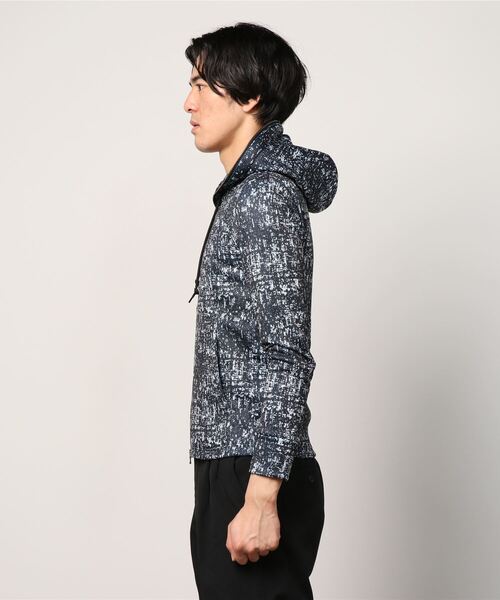 TORNADO MART(トルネードマート)の「TORNADO MART∴ブロークンツィードプリントジップパーカ(Tシャツ/カットソー・メンズ・ホワイト/ブラック・LARGE/MEDIUM)」の4枚目の写真