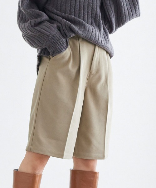Pierrot（ピエロ）の「ウールタッチハーフパンツ（その他パンツ・レディース・ブラック/キャメル/グレイッシュベージュ・M/L）」の14枚目の写真