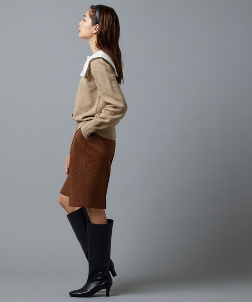 Pierrot（ピエロ）の「ウールタッチハーフパンツ（その他パンツ・レディース・ブラック/キャメル/グレイッシュベージュ・M/L）」の5枚目の写真