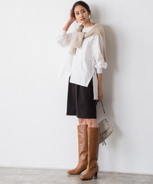 Pierrot（ピエロ）の「ウールタッチハーフパンツ（その他パンツ・レディース・ブラック/キャメル/グレイッシュベージュ・M/L）」の8枚目の写真