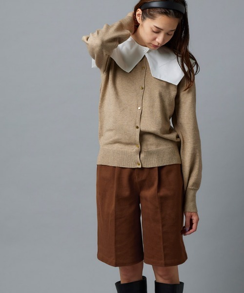Pierrot（ピエロ）の「ウールタッチハーフパンツ（その他パンツ・レディース・ブラック/キャメル/グレイッシュベージュ・M/L）」の15枚目の写真