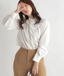Andemiu | レースカラーブラウス239637(シャツ/ブラウス)