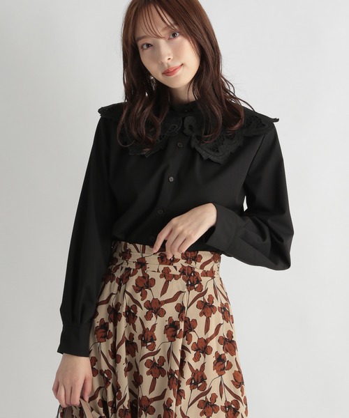 Andemiu（アンデミュウ）の「レースカラーブラウス239637（シャツ/ブラウス・レディース・ホワイト/ブラック/ネイビー・FREE）」の22枚目の写真